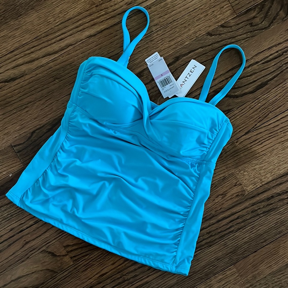NWT Jantzen Turquoise Tankini Top